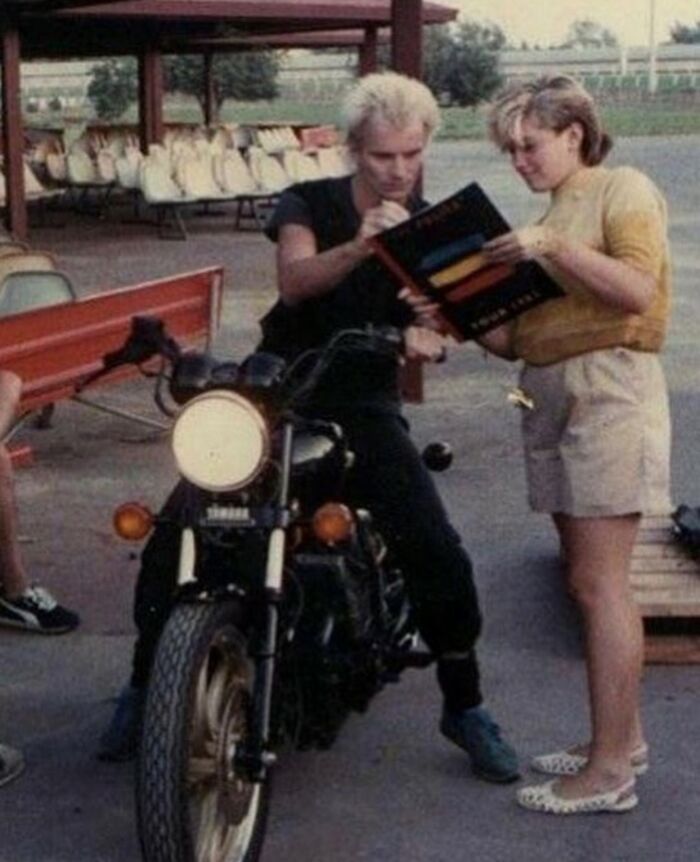 Sting Giving His Autograph To A Young Gwen Stefani, 1983