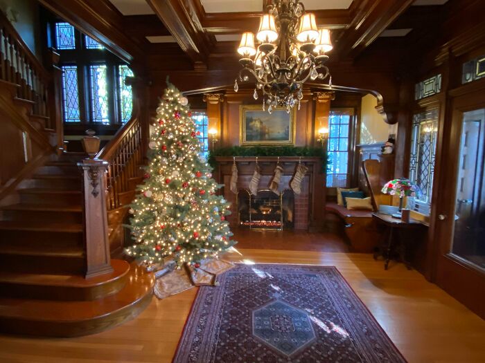 Moved In 2 Months Ago. Decorated The Reception Hall In Our 1908 Home