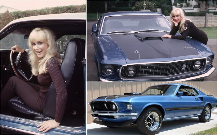 Barbara Eden In Her 428 Cobra Jet Mustang, 1970