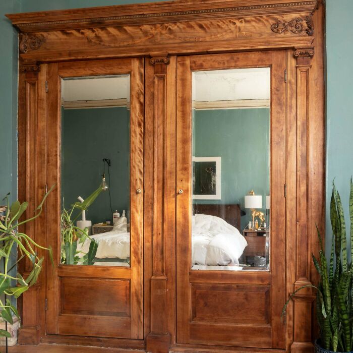 1903 Satin Birch Breakfront Stripped & Refinished