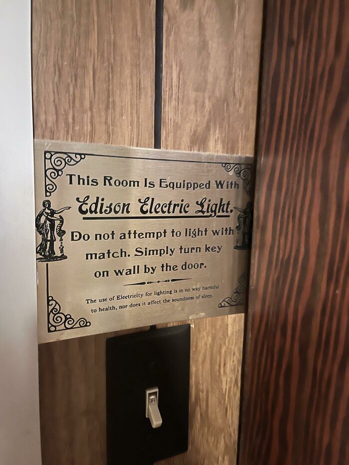 Saw This Sign In An Old House Today And Figured You Folks May Get A Kick Out Of It