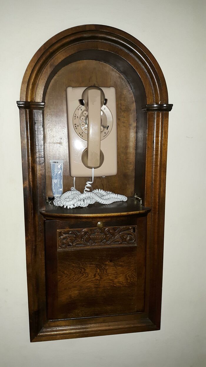 My Phone Hutch And Phone. Phone Still Works