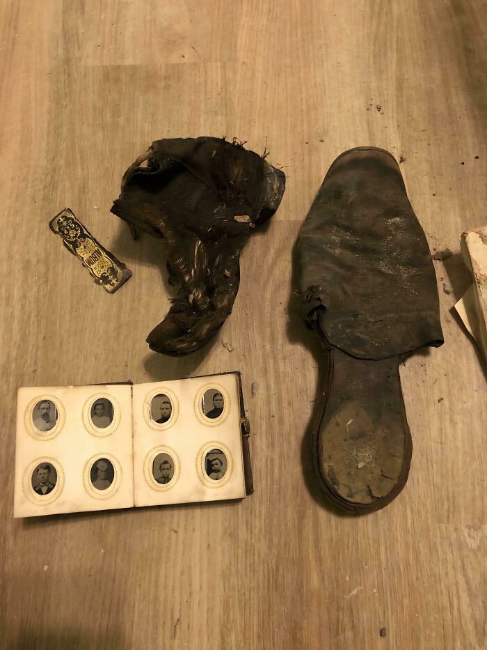 Found Some Treasures In The Wall During Renovation This Afternoon (1856 House)