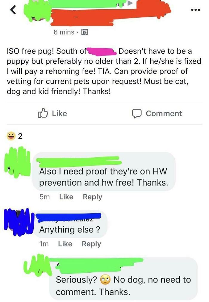 ‘Give Me A Purebred Dog That Could Easily Go For $1300 For Free!!’