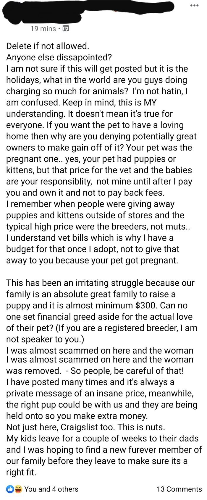 I Want A Pet For Next To Nothing, You Need To Cover All The Expenses