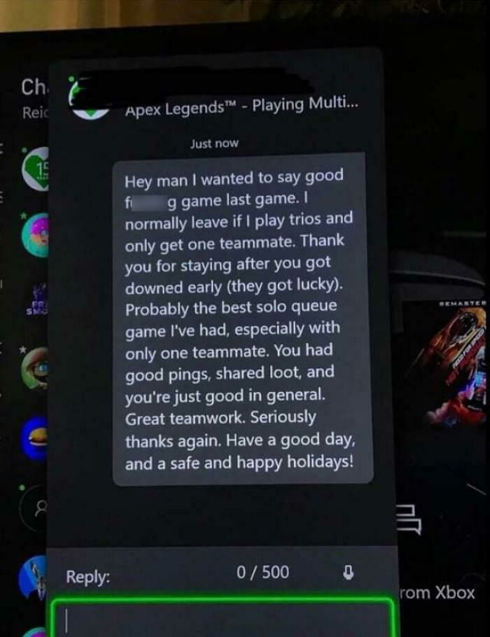 When You Get Messaged Post Game