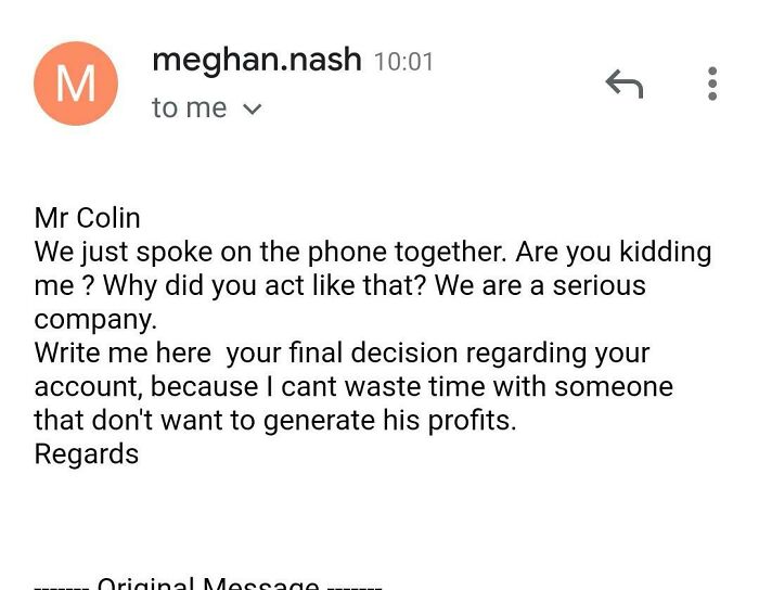 I Gave A Scammer Another Scammers Phone Number. I Just Wish I Could Have Heard The Call