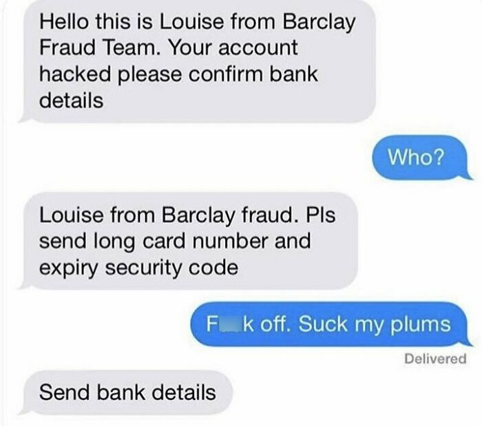 Not Mine, But Rather Brusque And To The Point On Both Sides