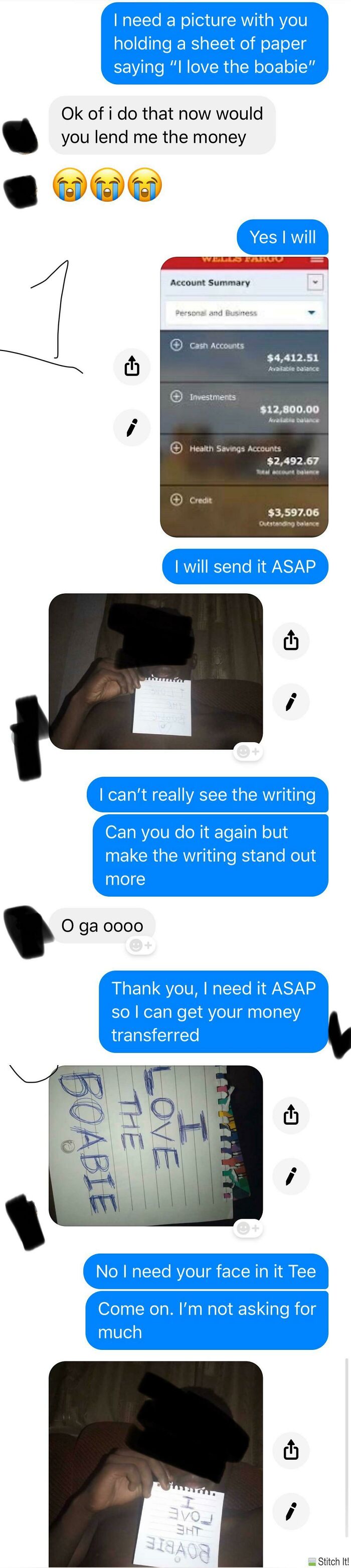 I Have Been Receiving A Lot Of Messages From Scammers Recently So I Decided To Have Some Fun. (I Hope This Follows The Rules)