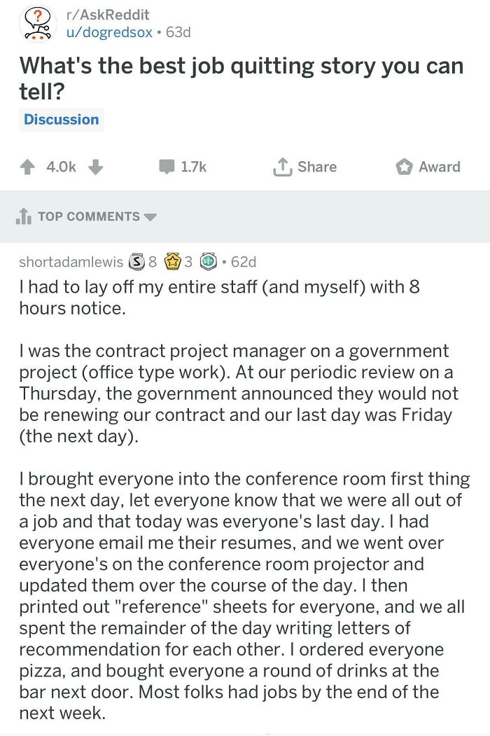 The Best Possible Outcome Of Layoffs