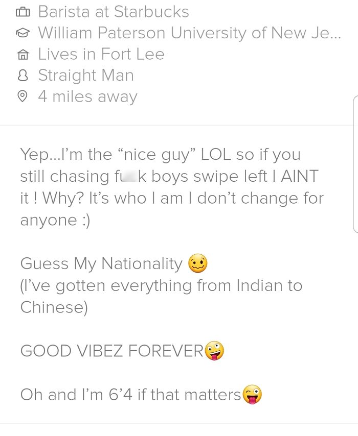 Found On Tinder, Says The Truth Right Out Of The Box Lol