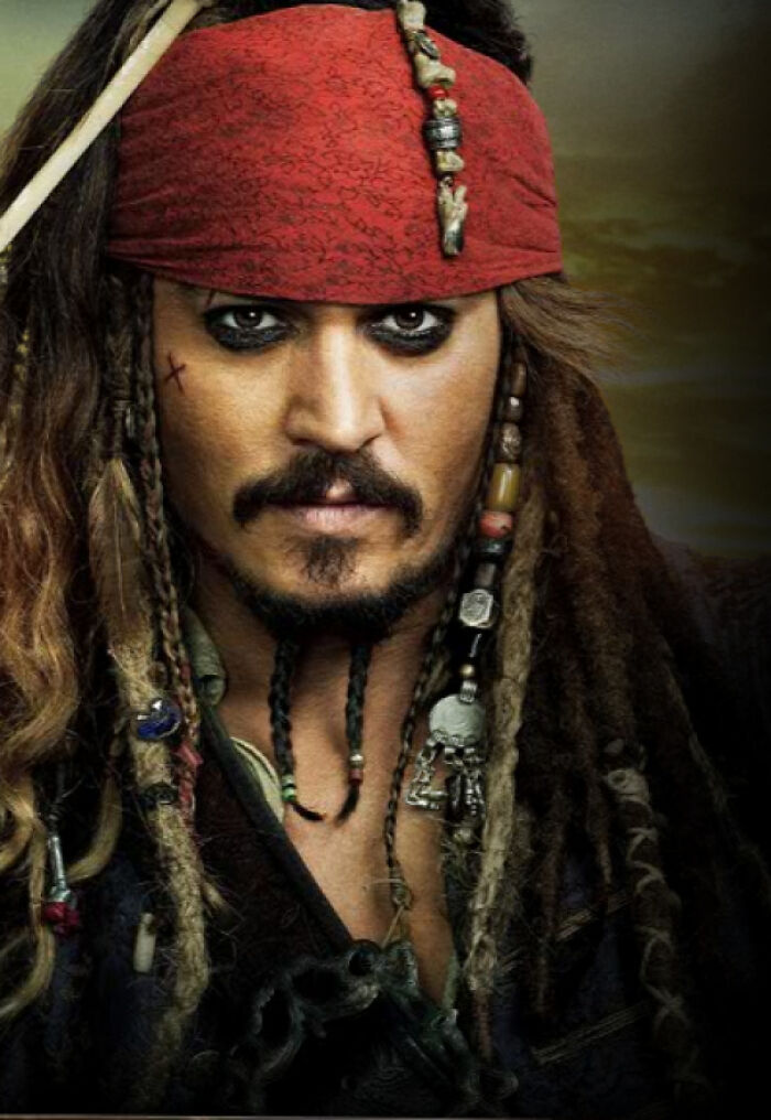 On Stranger Tides(2011) Jack Has A Very Distinct X Scar On His Cheek The Idea Came From Depp Himself. He And The Makeup Team Decided To Add It. Depp Said "If You End Up With A Cut On Your Face, It's Just A Cut... But An X? He Must Have Woken Up And Found That Someone Put A Deliberate X On His Face"
