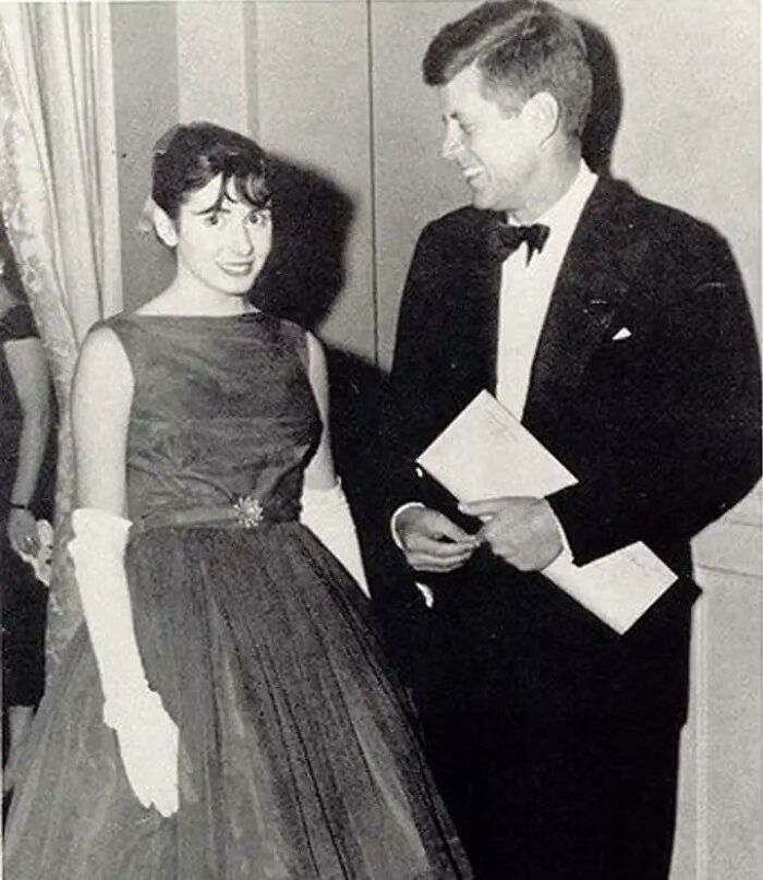 Nancy Pelosi With U.s President John F. Kennedy, During Kennedy’s Inauguration As President - 1961 