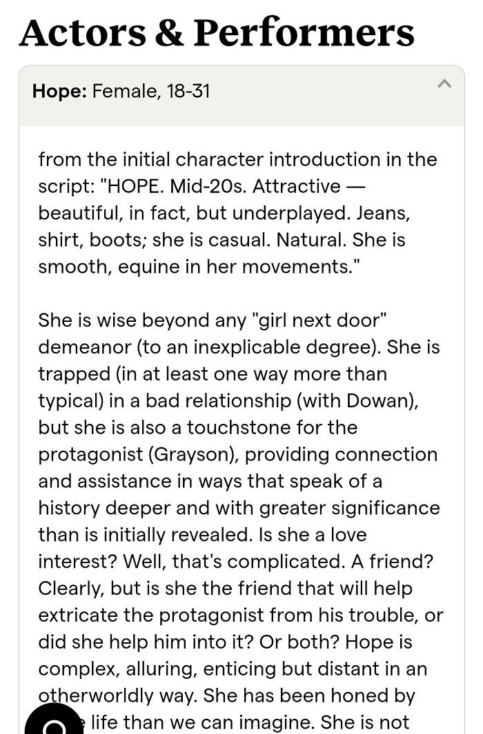 From A Casting Call - Wanted, Smooth Young Woman Who Moves Like Horse