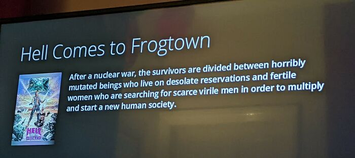 [hell Comes To Frogtown] An... Interesting Word Selection