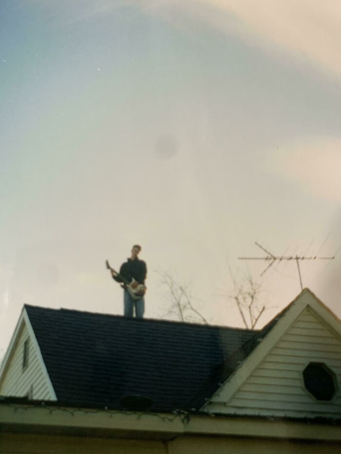 My Husband Made His Sister Take This Photo Of Him. He Was In A Band