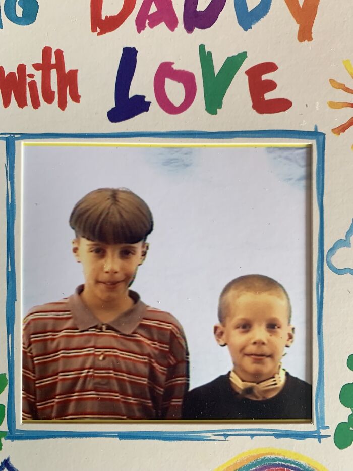 1995 - Im On The Left. Someone Should Have Been Fined For Letting Me Walk Around Like That