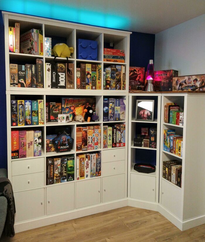 I Turned A Boring Kallax Into Something More Pretty For My New Board Game Room