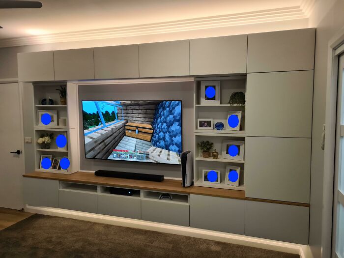 I Built A Floating Besta Entertainment Wall