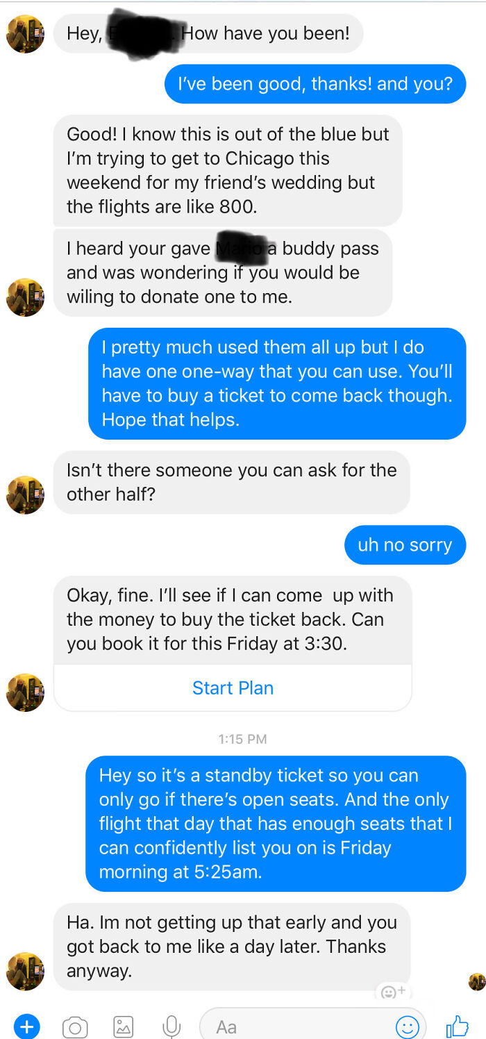 I Want A Free Flight On My Schedule. Make It Happen