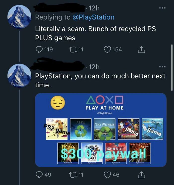 “I Don’t Want These 10 Games For Absolutely Free! They’re Recycled!”