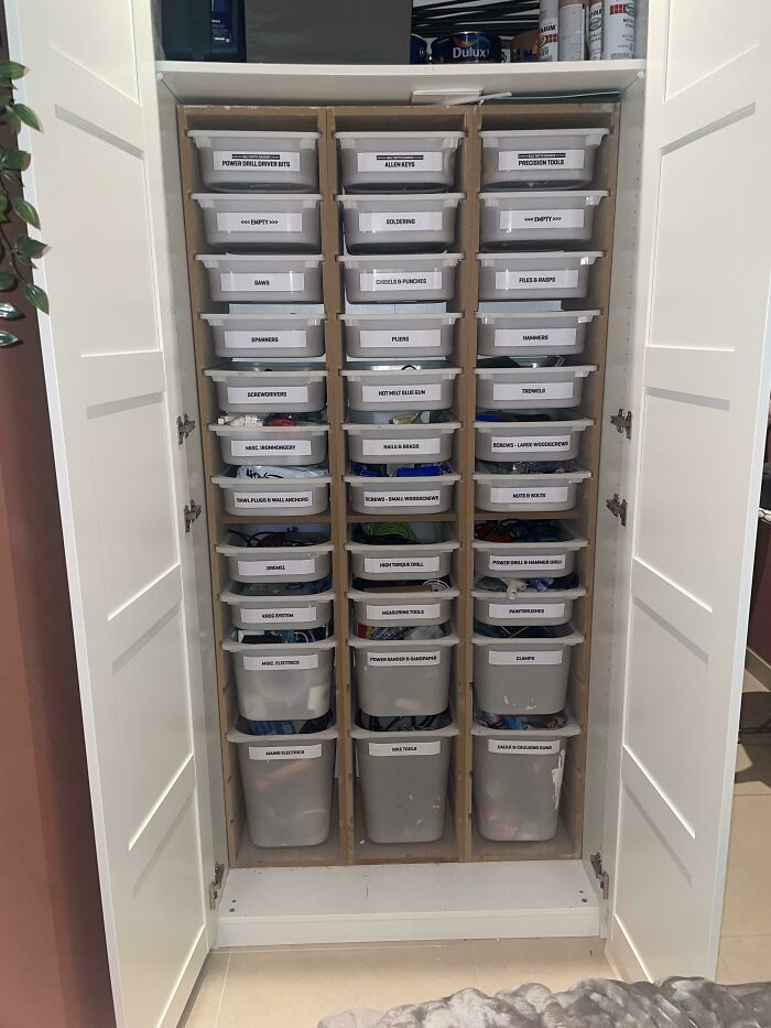 Who Says You Can’t Have A Shed In An Apartment? 42 Units Of Trofast Units Into A Single Pax Wardrobe