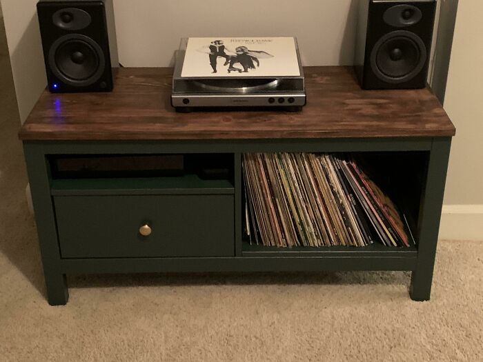 Hemnes TV Stand To Vinyl Storage