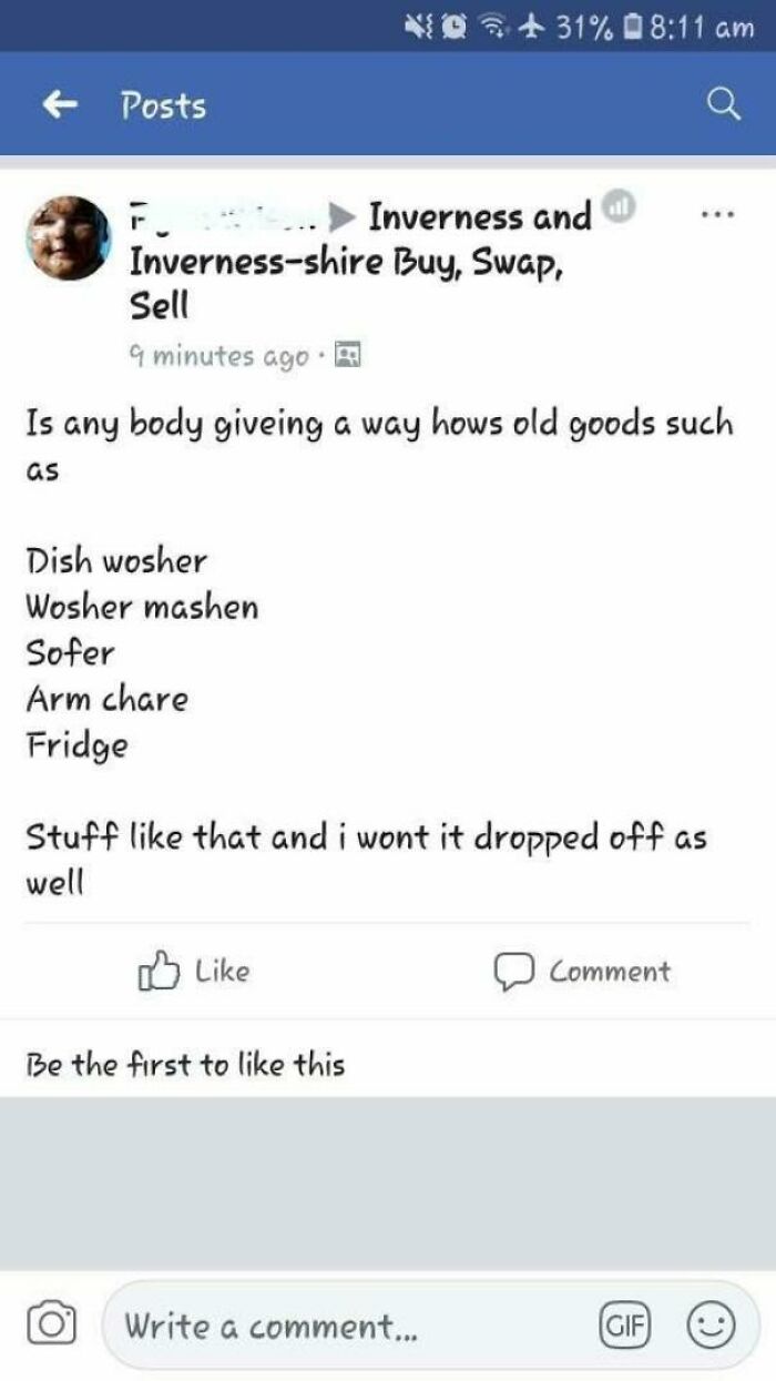 Giving Away With Free Delivery