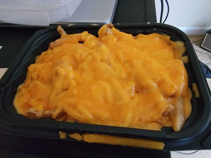 Wendy's - Asked For Extra Cheese On My Fries. Usually Only Get A Sprinkle More. The Fries Were Buried