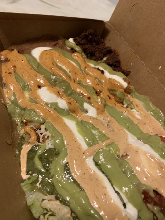 I Am A Menace To Society. My Dumb Pregnancy Brain Accidentally Ordered My Husband A Burrito With No Tortilla 