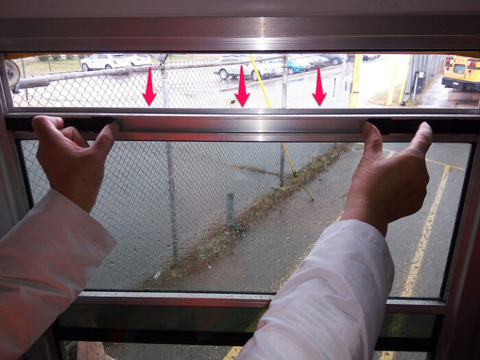 Breaking Your Fingers Trying To Open A School Bus Window