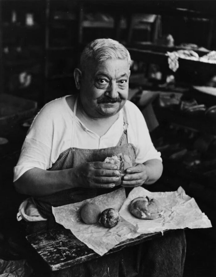 Shoemaker’s Lunch, 1944. Photo By Bernard Cole