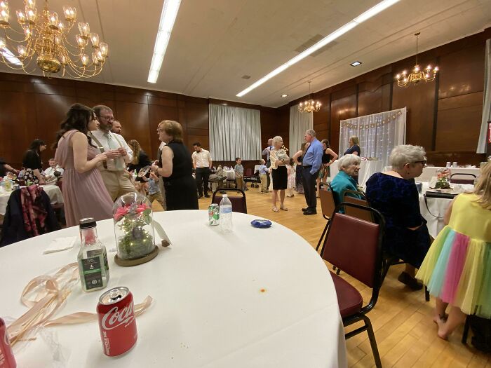 Dance Floor At A Wedding Reception Without Booze