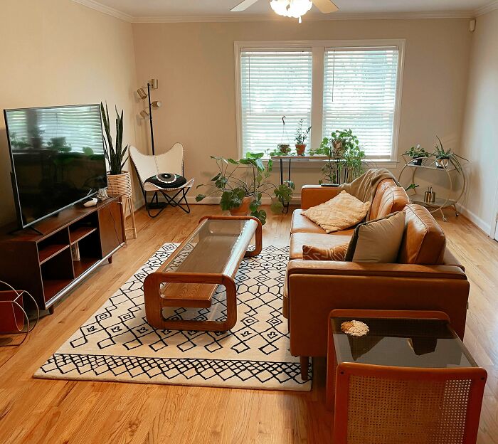 Some Of Y’all Might Remember My Living Room With Too Much Brown And Green. Well I Thrifted This Awesome Lou Hodges Coffee Table! Thoughts?