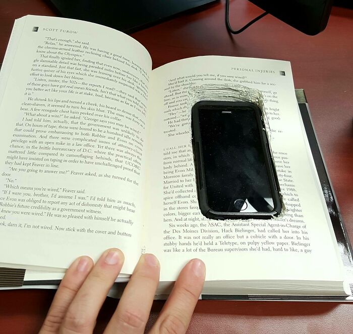 I Work At A High School Where Student Cell Phone Use Is Prohibited. So Is Defacing Library Books