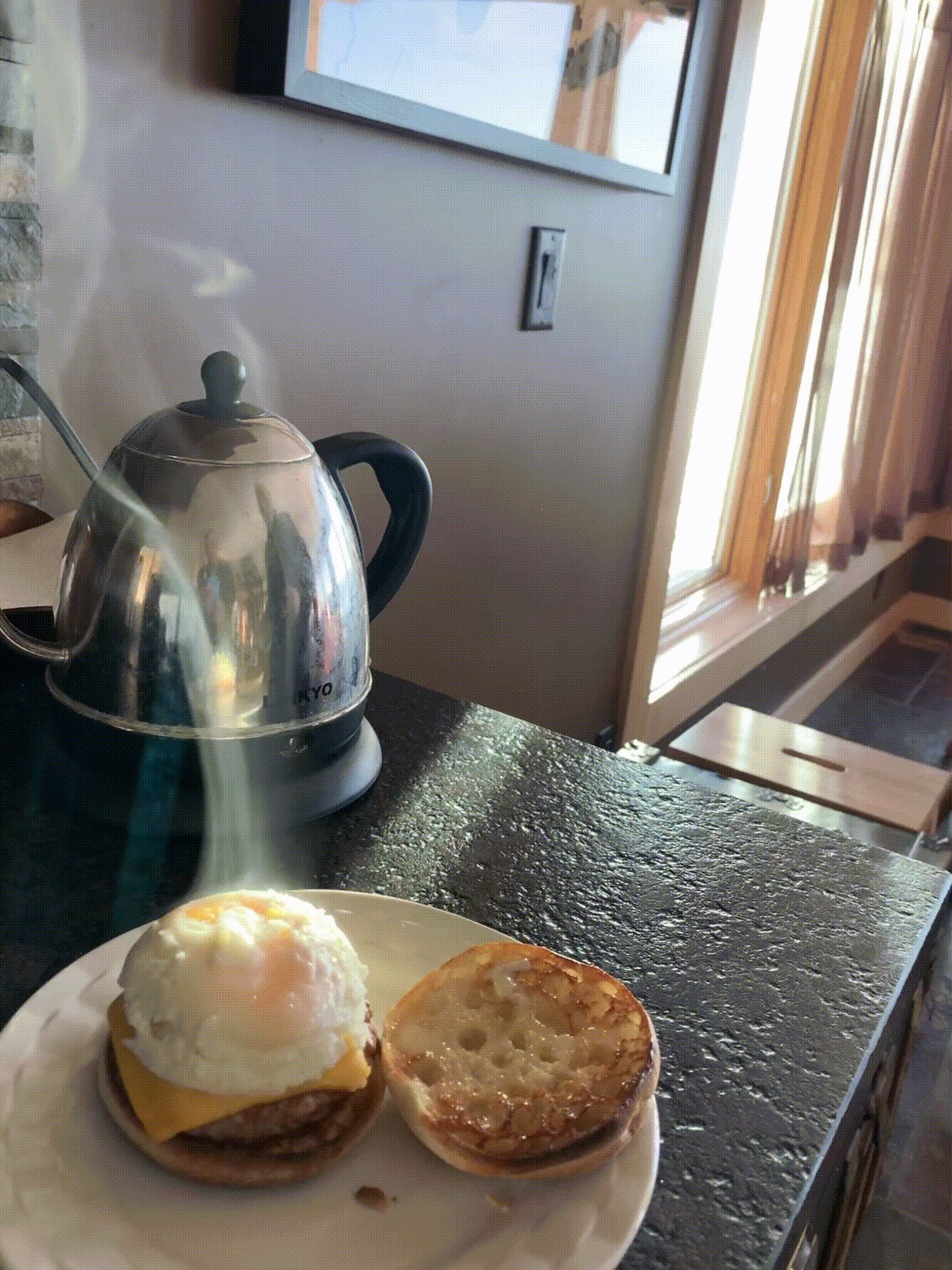 My Dad Made A Sausage Mcmuffin And We Just Had To Admire It 