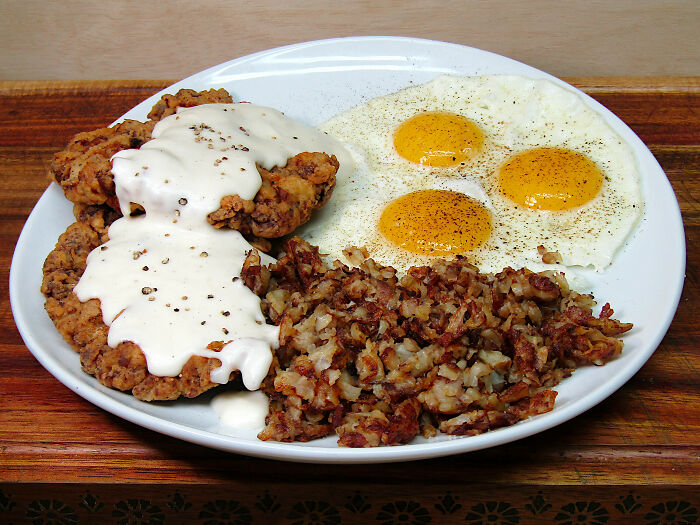 Chicken Fried Steak For Breakfast