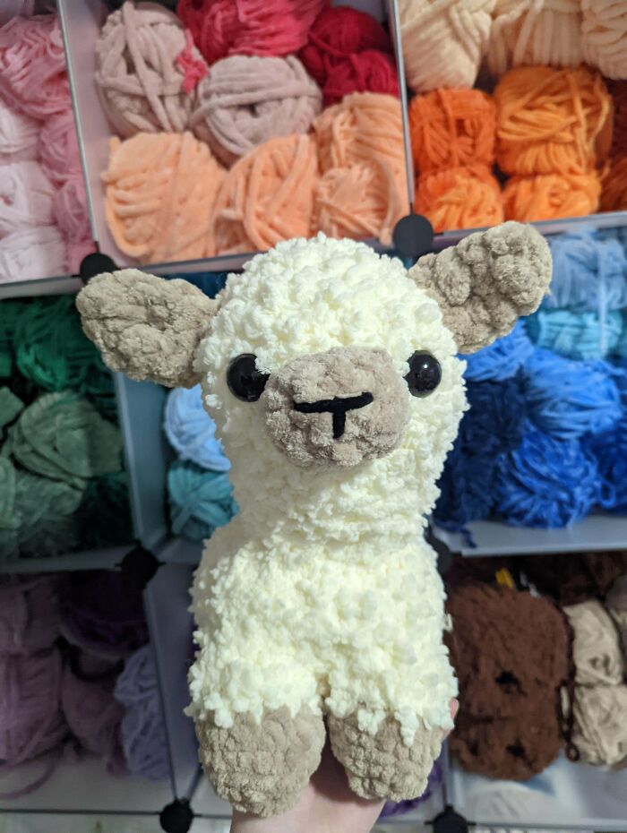 Fuzzy Llama. Turned Out Bigger Than Expected But I Love Him 