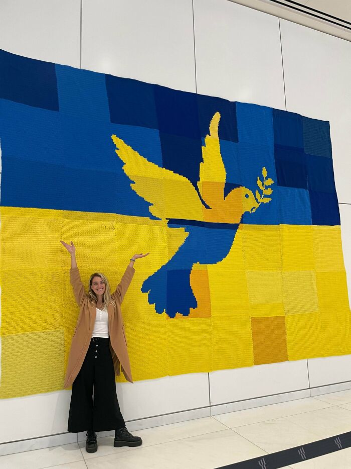 I Organized A Crochet Peace Mural!