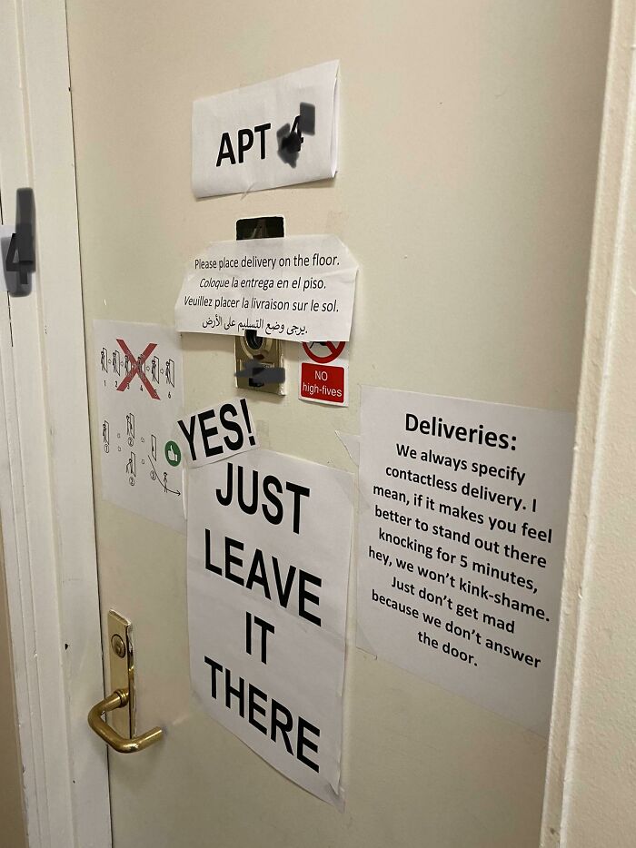 Contactless Delivery Instructions