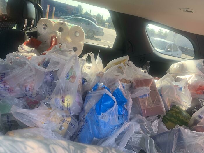 Massive Grocery Order. Had To Put Down My 2nd & 3rd Row Seats. $2.50 Tip