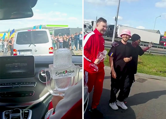Eurovision 2022 Winners Sing At Polish Border Alongside Soldiers And Fans Alike Eurovision 2022 Winners Sing At Polish Border Alongside Soldiers And Fans Alike