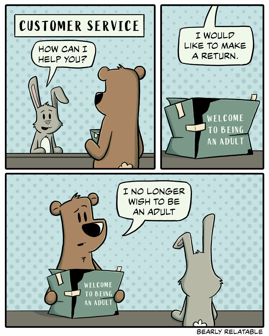 Bearly Relatable Comic