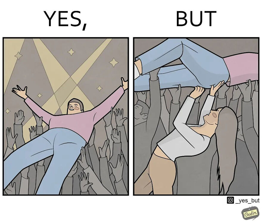 Artist Criticizes Our Society By Showing Two Different Sides Of The Same Story (26 New Comics)