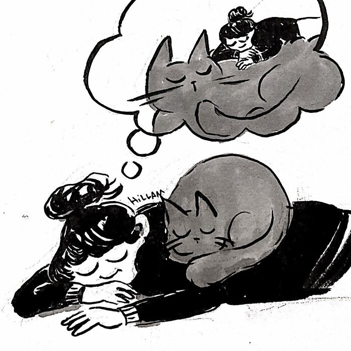 Artist Illustrates Daily Struggles And Life With Cats And A Kid In These New Comics