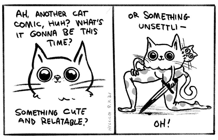 Artist Illustrates Daily Struggles And Life With Cats And A Kid In These New Comics