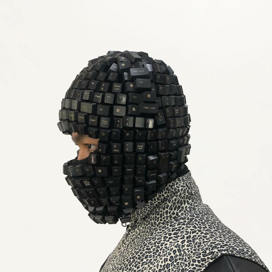 Artist Makes Amazing Objects Using Computer Keyboards (19 Pics)