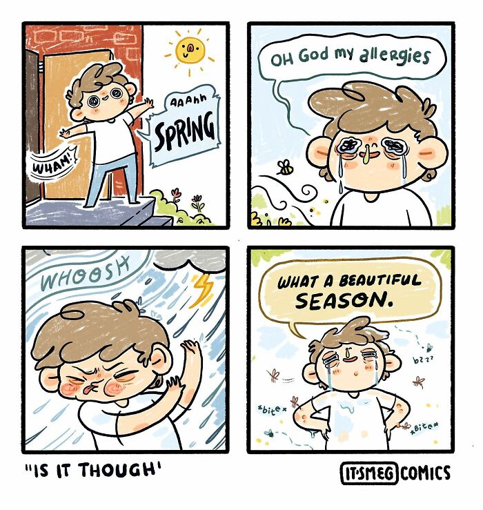 Artist Shows In Very Funny Comics His Daily Struggles For Life