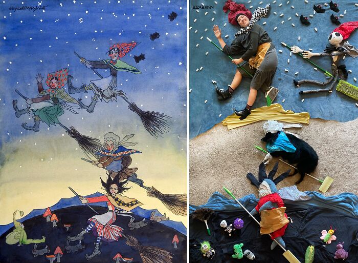 Witches, S.d. By Elizabeth Mary Watt vs. Witches, 2021