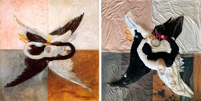 Svanen, 1914 By Hilma Af Klint vs. The Swan, 2021